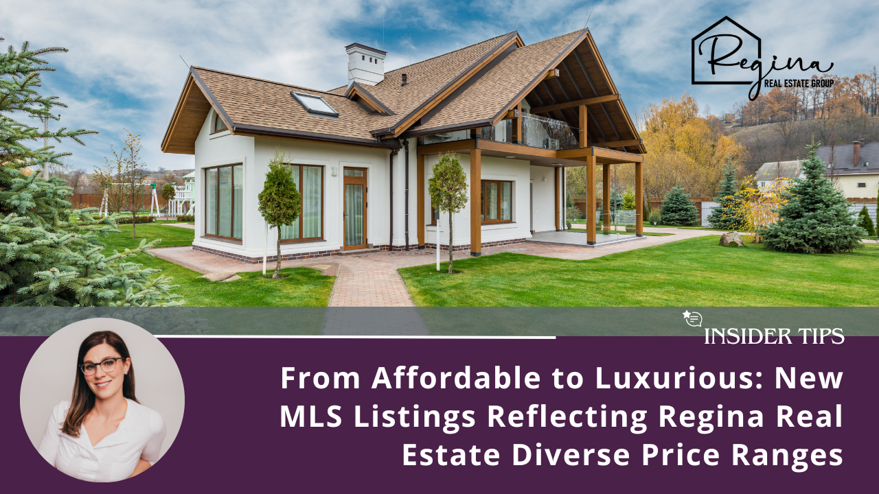 From Affordable to Luxurious: New MLS Listings Reflecting Regina Real Estate Diverse Price Ranges